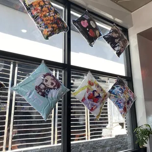 Anime and BTS pillows