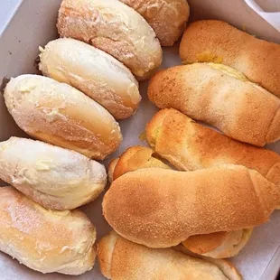 Ensaymadas and Spanish bread