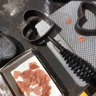 Heart shaped paperweight mold