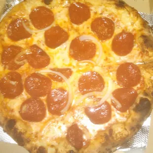 Pepperoni and onion