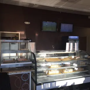 a man sitting at the counter