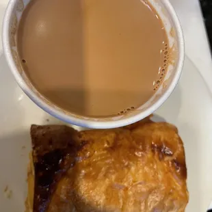 Chai and curry puff