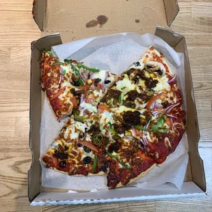 a pizza in a box