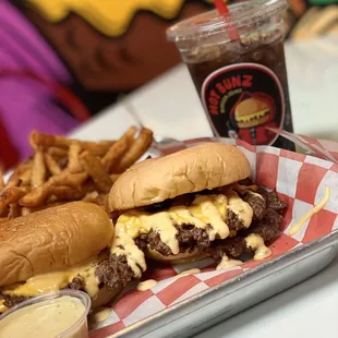 #1 combo with two sliders and fries