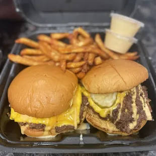 Combo # 1 Double Smashburgers