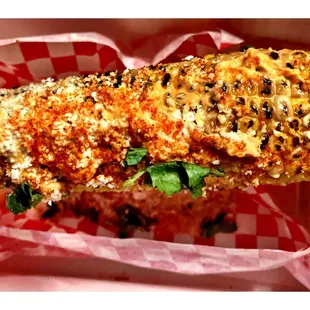 Grilled Corn Elote. Pretty Good! Try!  Hot Chicken . (87th/I 94) HotChicken Chicken and more Chicken. Cool!