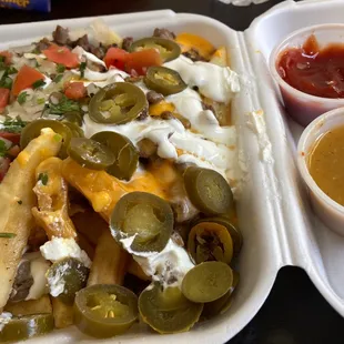 Carne asada fries. Mmmm.....