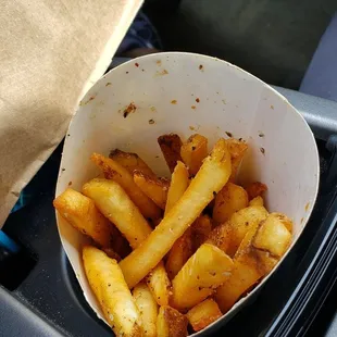 Side of fries ($4). Good.