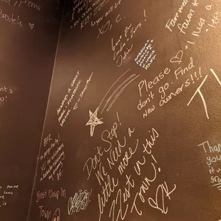 Best wishes on the walls