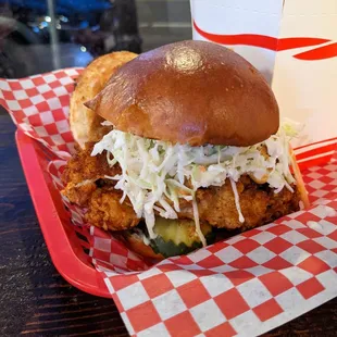 Nashville hot chicken sandwich