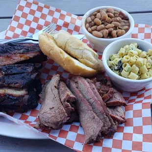 Tri tip and rib combo