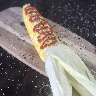 Hot fresh sweet corn