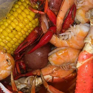 Shrimp snow crab crawfish