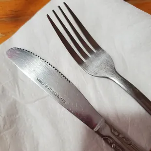 Spotless silverware is always a GREAT sign