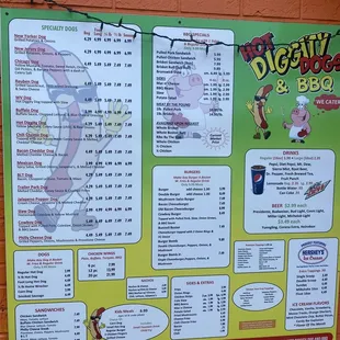 Menu! Full of winners!