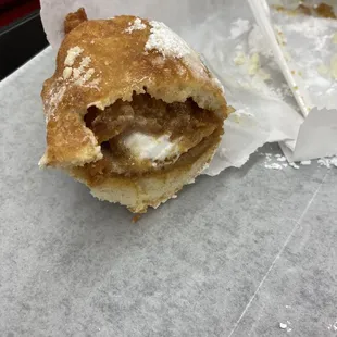 Deep fried pumpkin roll