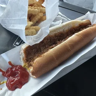 Footlong and fries