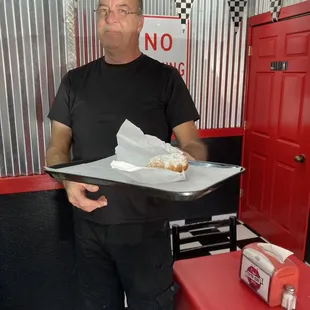 Deep fried pumpkin roll