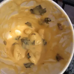 a close up of a bowl of food