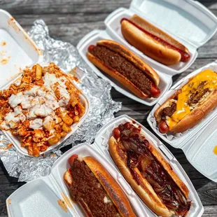 hot dogs, sandwich, food, hot dog