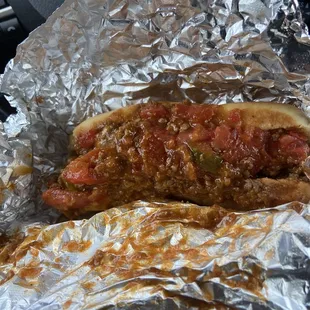 Mexican dog without lettuce