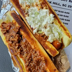 Carolina Dog and a Depot Dog - soooo good!