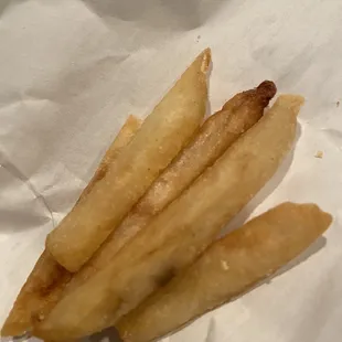 What was left of the fries I ate in the car on my way home