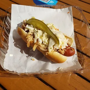 Kansas City- My TOP Favorite. Great combo of pulled pork, coleslaw, and BBQ sauce!