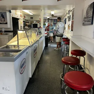 the inside of a restaurant