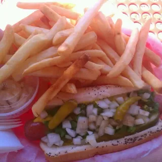 Jumbo Chicago Hot Dog