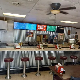 the interior of the restaurant