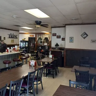 the inside of the restaurant