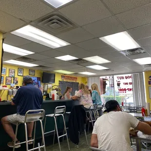 View of the inside from the back table