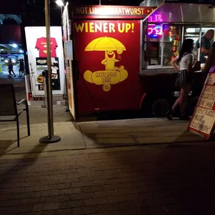 a food truck parked on the side of the road