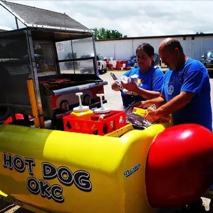 Gale &amp; Bobby feeding victims of the May 2013 tornadoes.