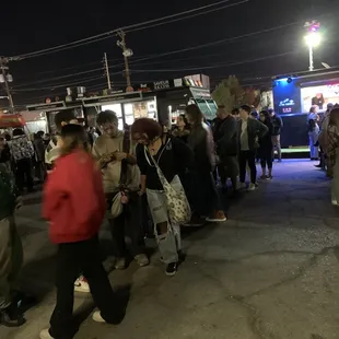 Long line at this truck