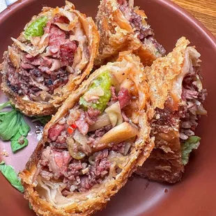 Pastrami Egg Rolls