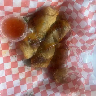 Pastrami egg rolls