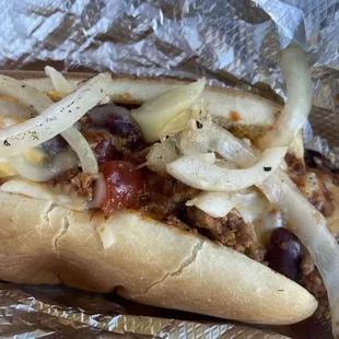 Turkey Chili Dog