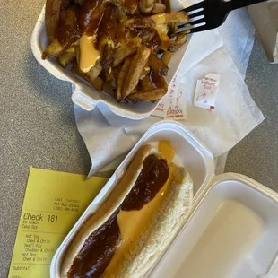 Fries and a wiener
