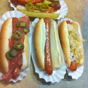 Chicago, Bacon, Naked, &amp; New York Dog