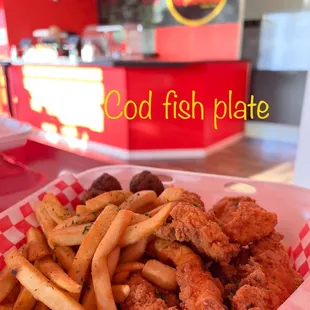 Cod fish plate