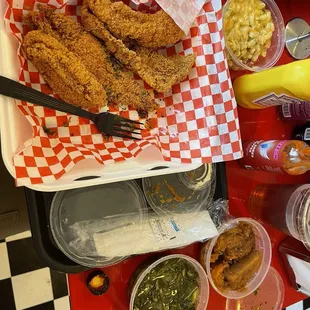 I had the catfish plate with a side of yams, collard greens, macaroni and cheese. HANDS DOWN THE BEST CATFISH PLATE IVE EVER HAD!