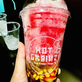 Childhood flavored dessert drink.