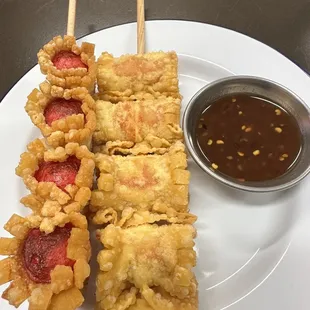 Hot Dog Wontons