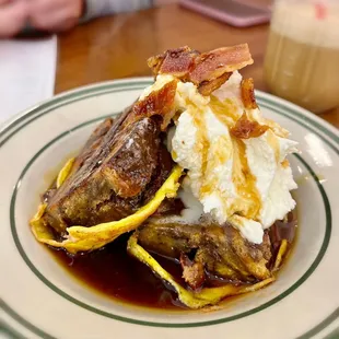 cinnamon roll french toast ($11)