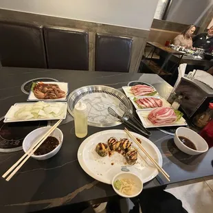 sushi and sashimi, food