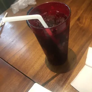 Coke with bendy straw!