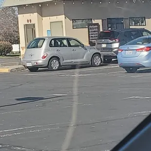 cars parked in a parking lot