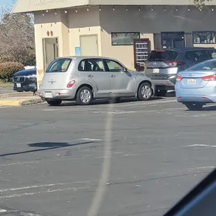 cars parked in a parking lot